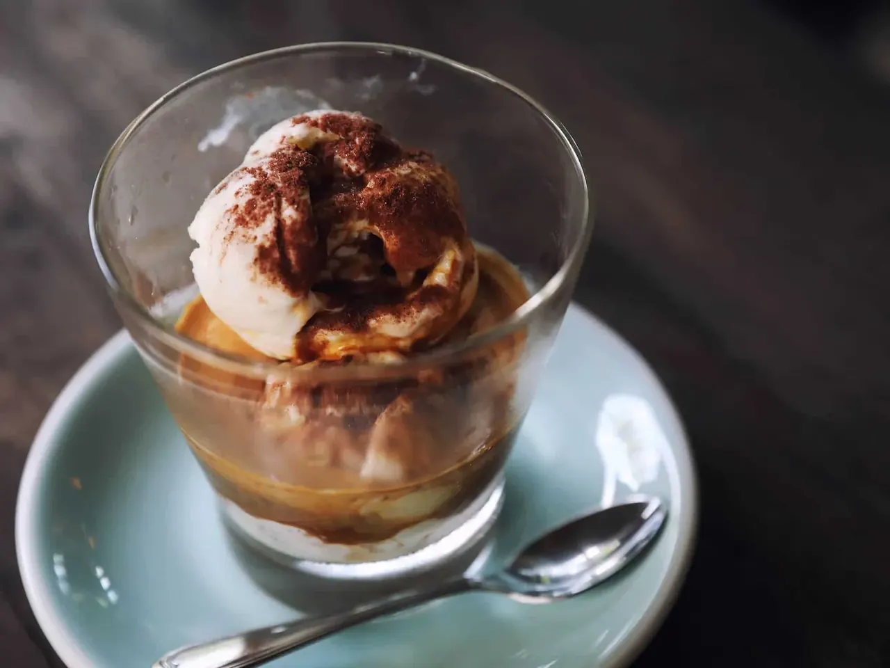 Saksanpähkinä affogato