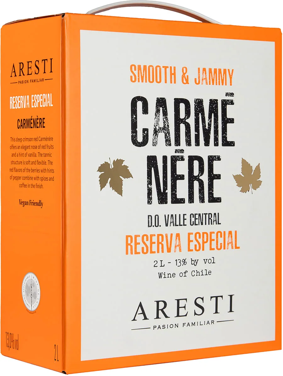 Aresti Reserva Especial Carmenère 2025 hanapakkaus