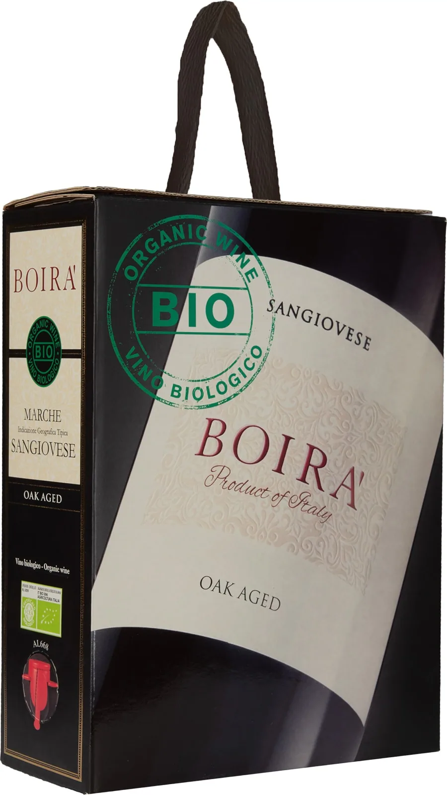 Boira Organic Sangiovese 2023 hanapakkaus