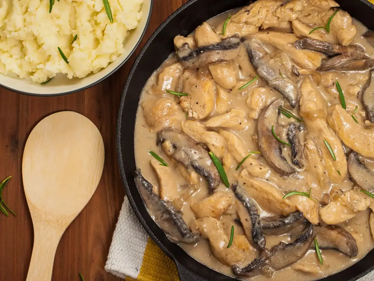 Riittoisa broileristroganoff