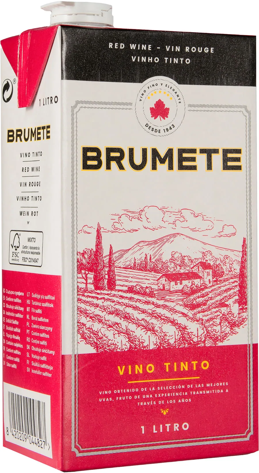 Brumete Tinto kartonkitölkki