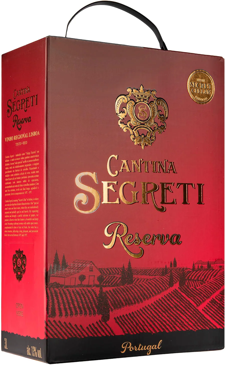 Cantina Segreti Reserva 2023 hanapakkaus