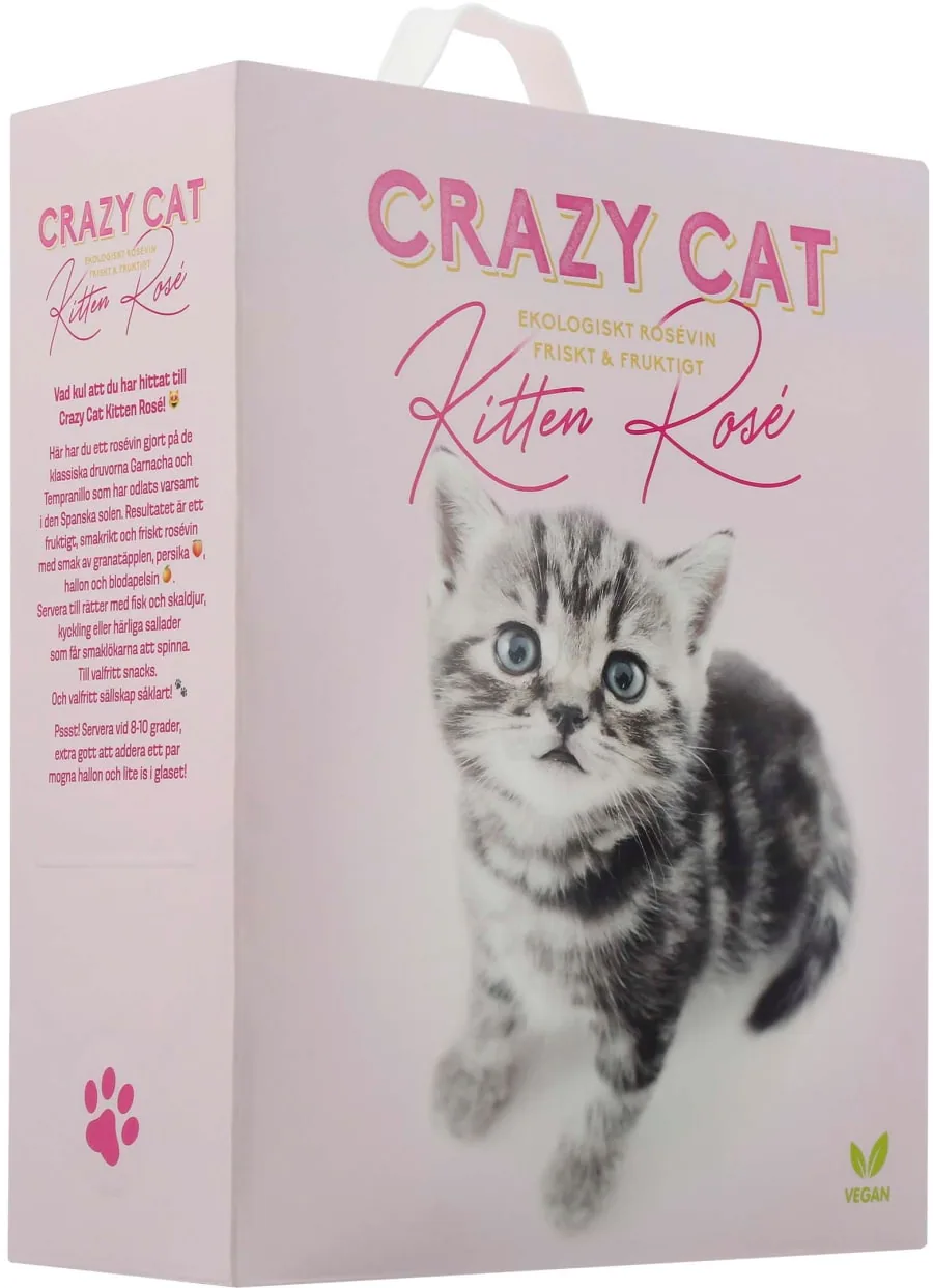 Crazy Cat Kitten Rosé Organic 2025 hanapakkaus
