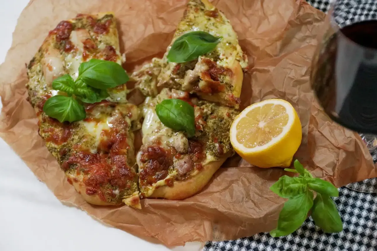 Sitruunapesto-kanapizza