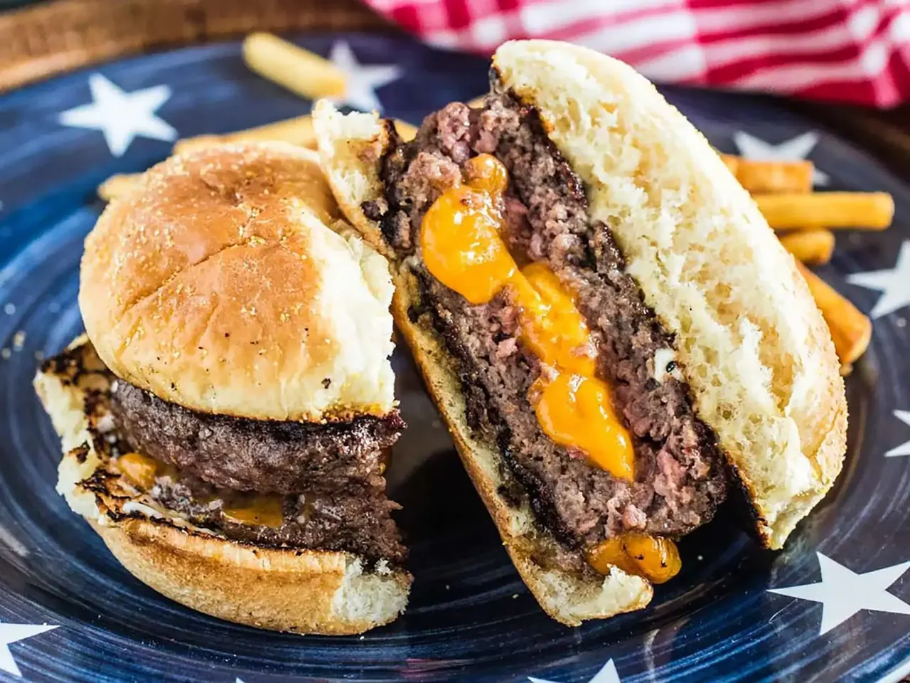Juicy Lucy hampurilainen