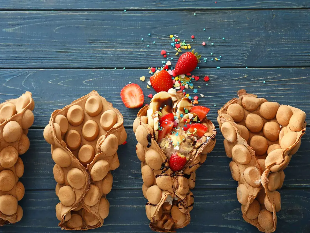 Banana Split -kuplavohvelit