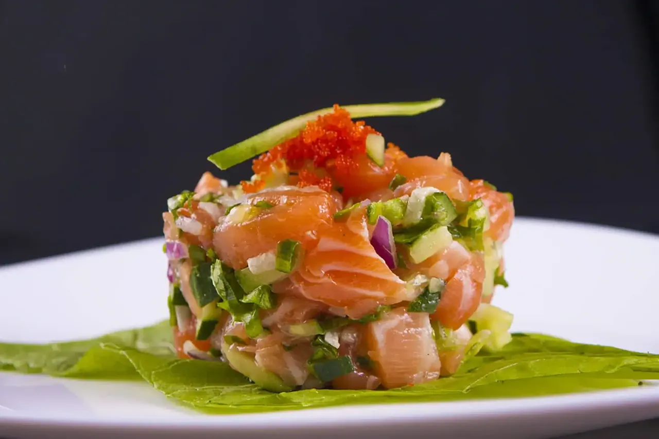 Raikas lohi-ceviche