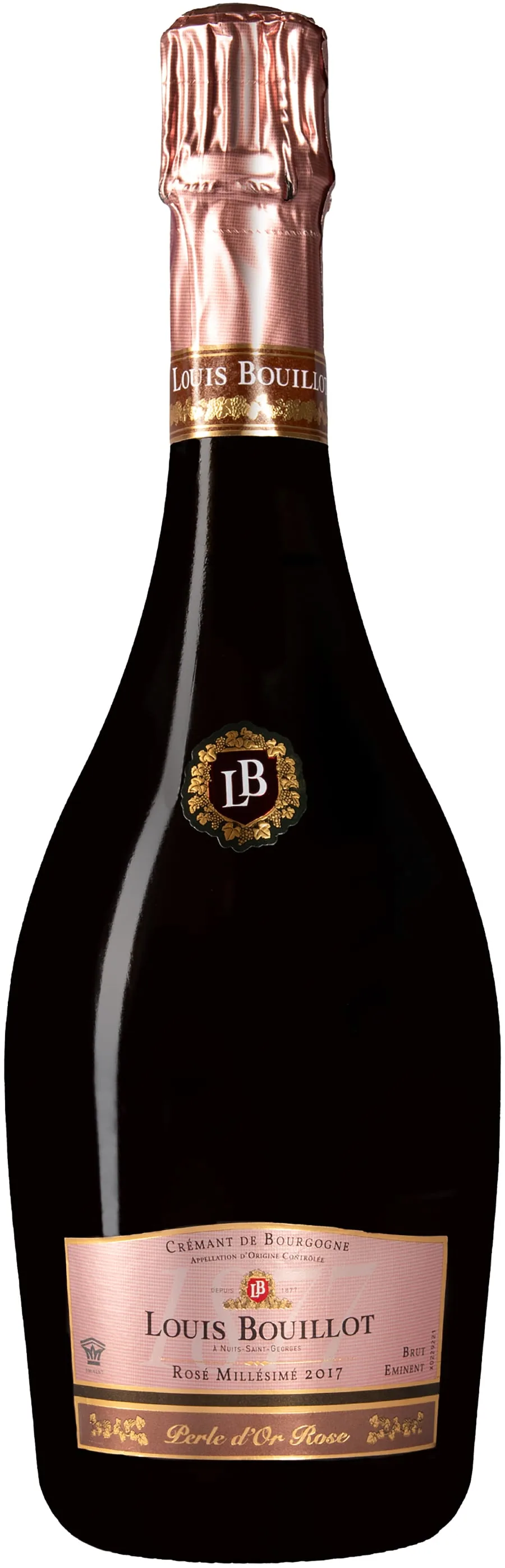 Louis Bouillot Perle d'Or Millésimé Crémant de Bourgogne Rosé Brut 2019