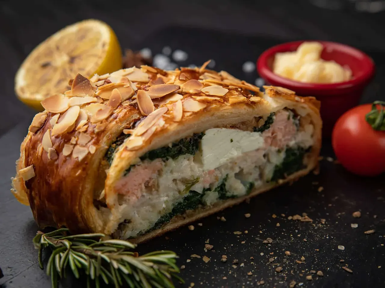 Mantelinen Brie-lohitasku