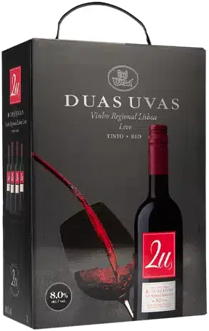 2U Duas Uvas Vinho Regional Lisboa Leve Red 8% hanapakkaus