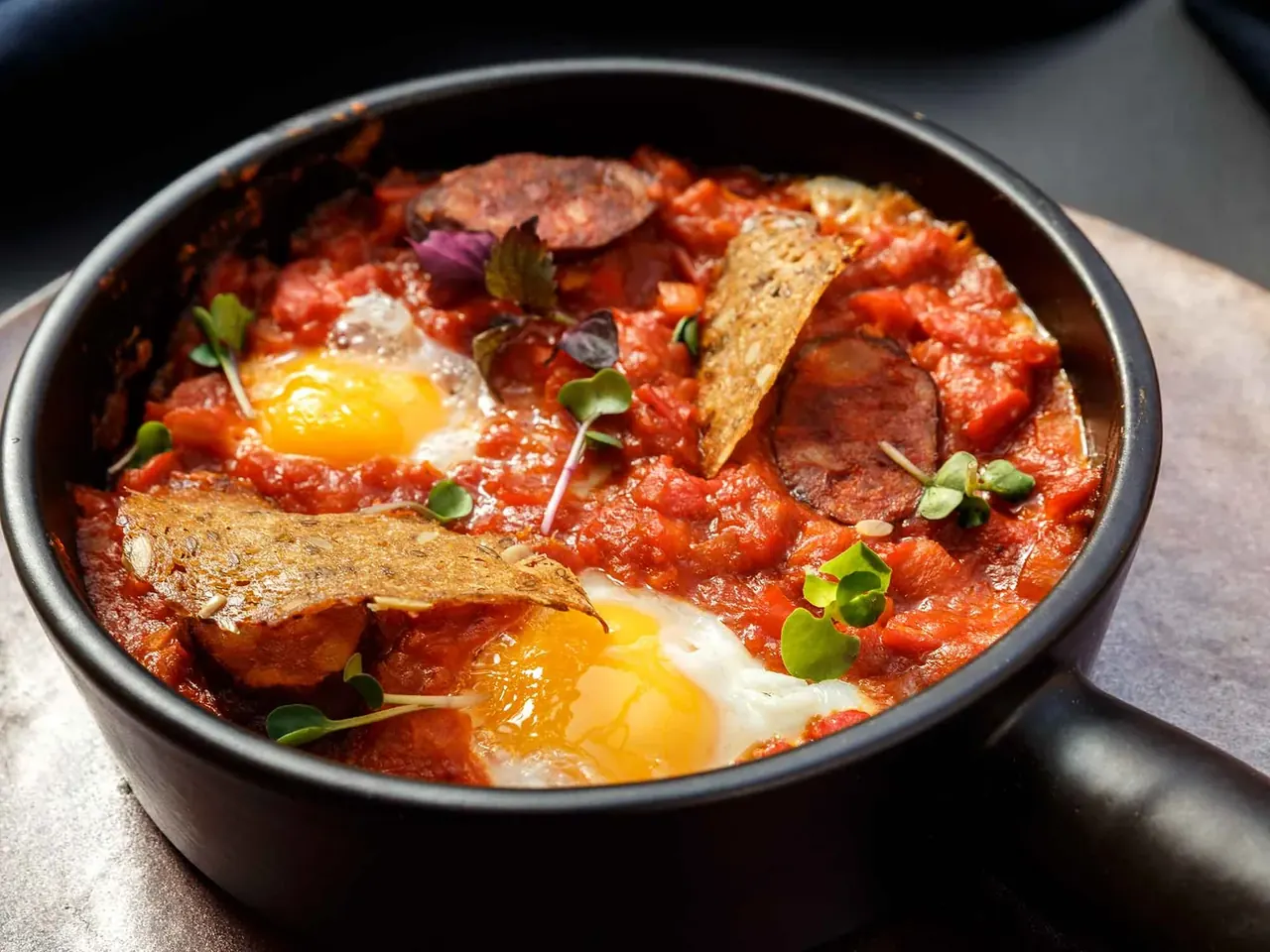 Chorizoinen Shakshuka -pannu