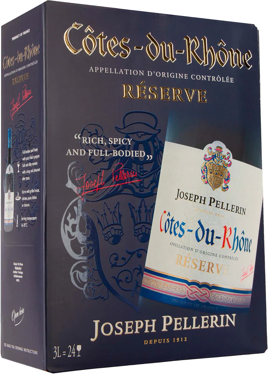 Pellerin Côtes du Rhône Reserve 2024 hanapakkaus