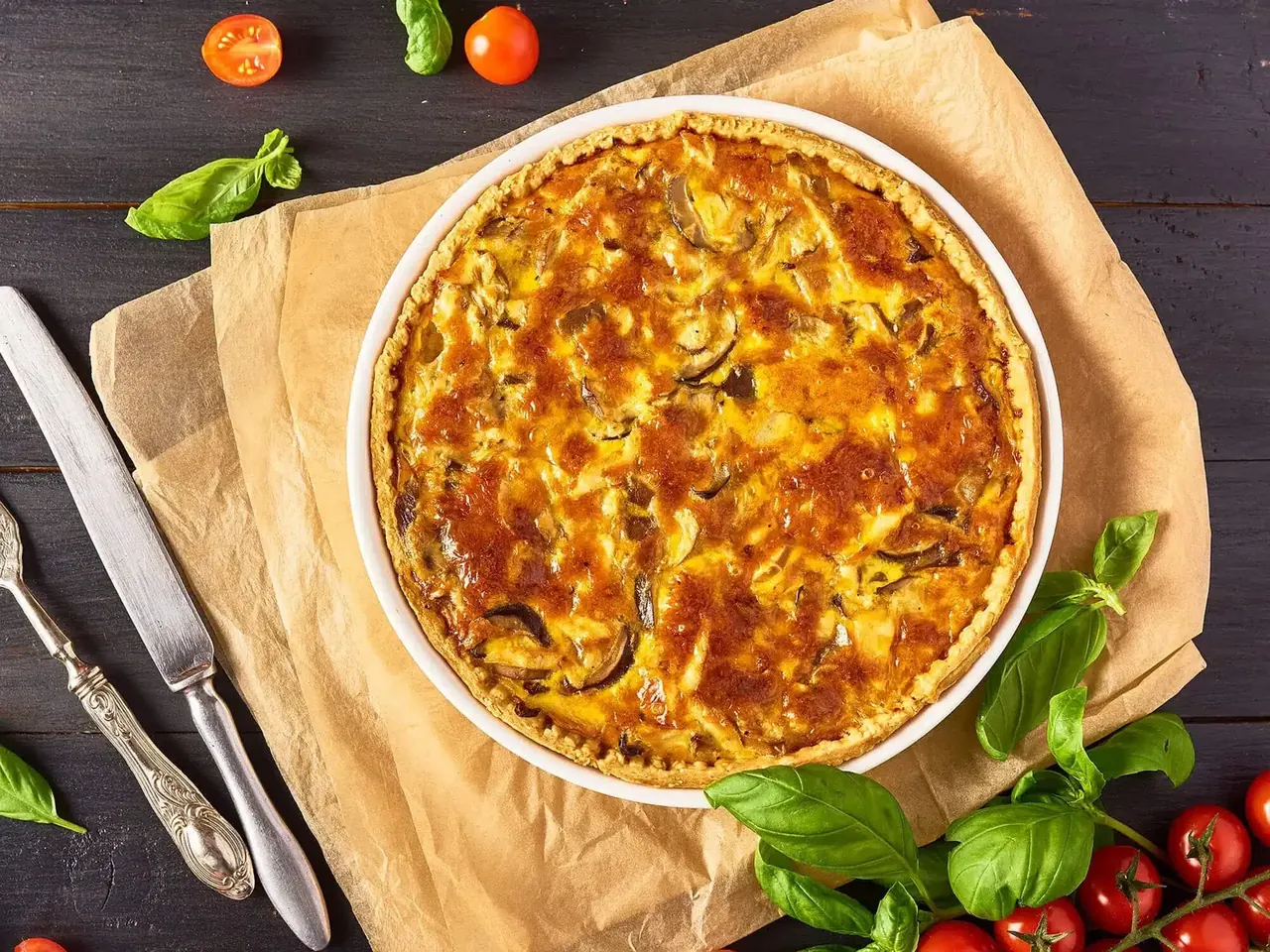 Quiche Lorraine - ranskalainen kinkkupiirakka
