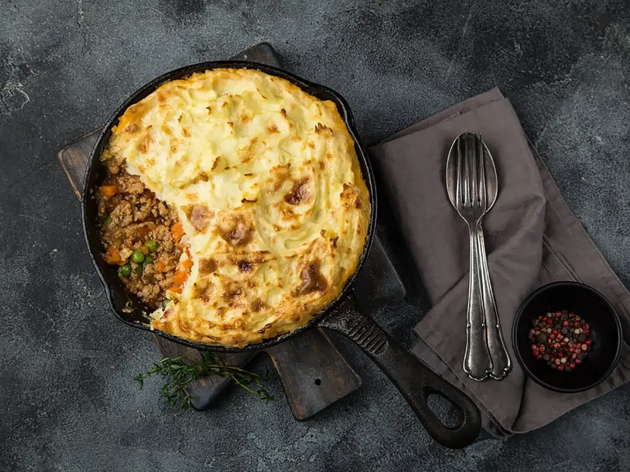 Tomaattinen Shepherds Pie