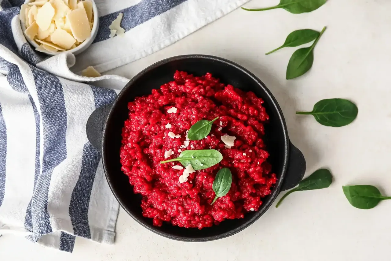 Lämmittävä punajuuririsotto
