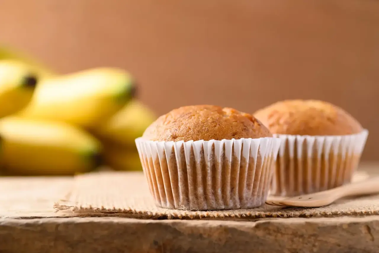 Banaanimuffinit Airfryerilla