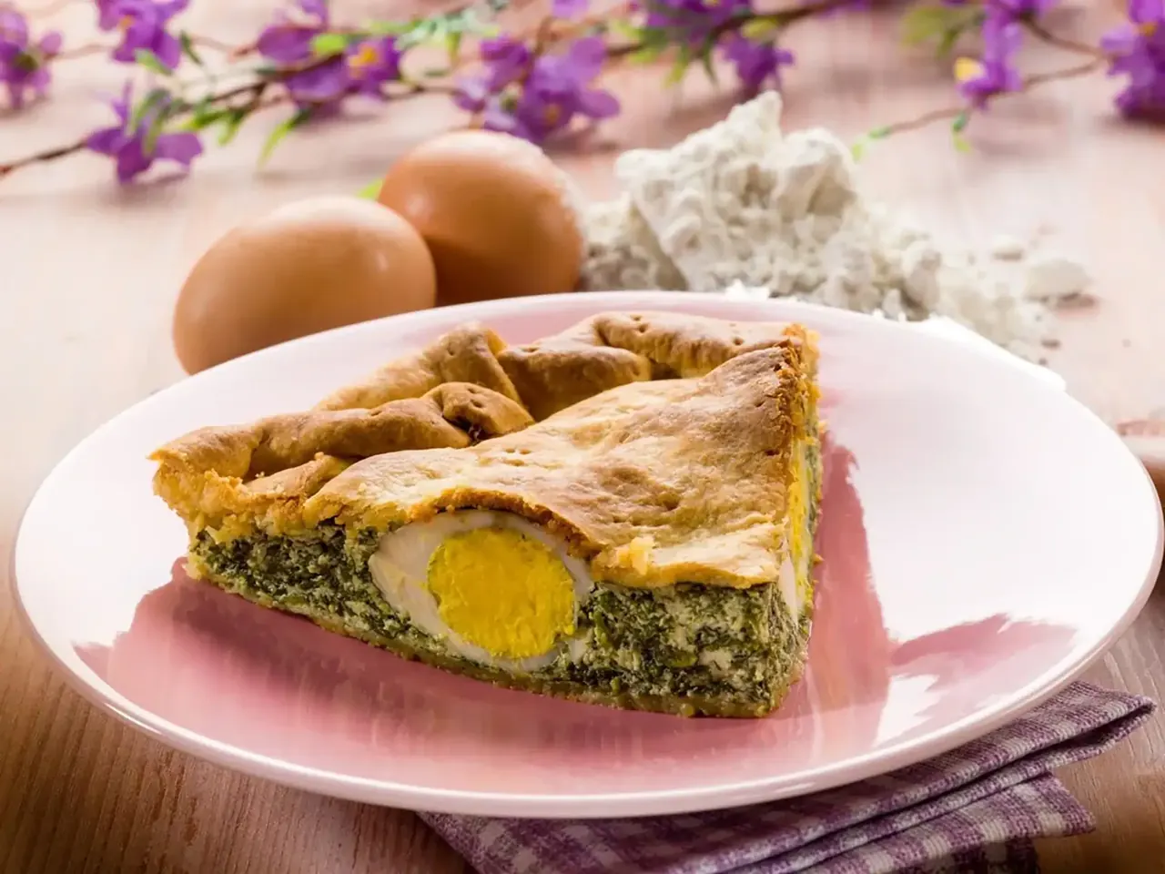 Torta pasqualina, juustoinen pinaattipiiras