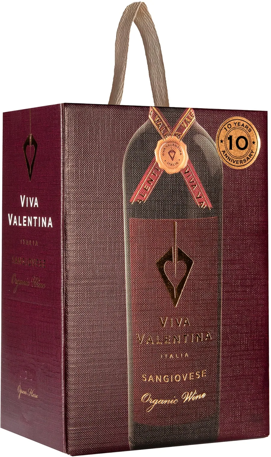 Viva Valentina Organic Sangiovese 2025 hanapakkaus